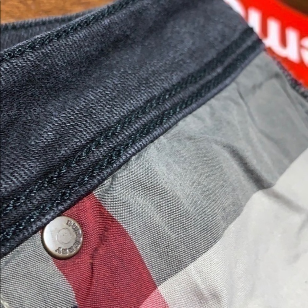 Burberry Embroidery Logo Black Skinny Jeans ♞ Hampstead Stack Burberrys Knight - Picture 6 of 7